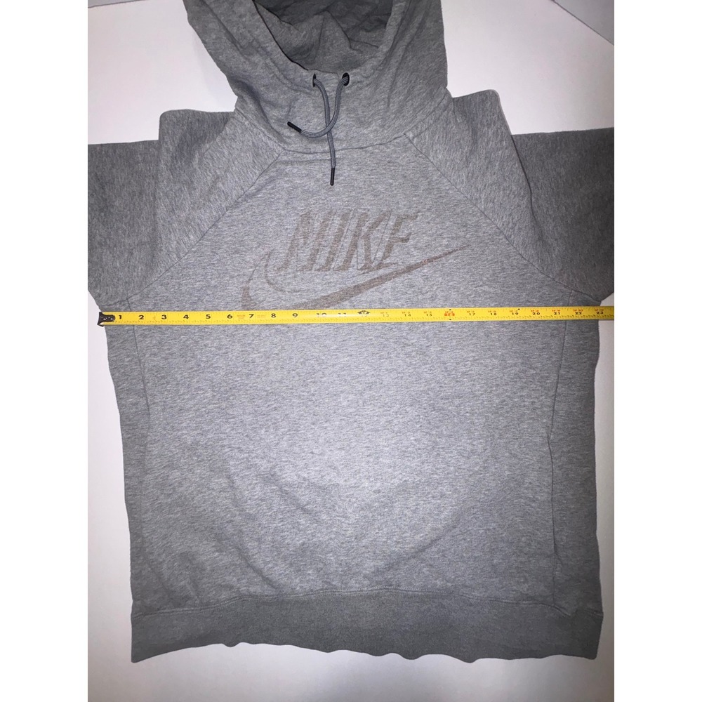 Nike Men Gray Pullover Hoodie Sweatshirt Long Sleeve Size L - Picture 10 of 14